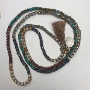 TWO MULTI BEADED NECKLACES/ BRACELETS